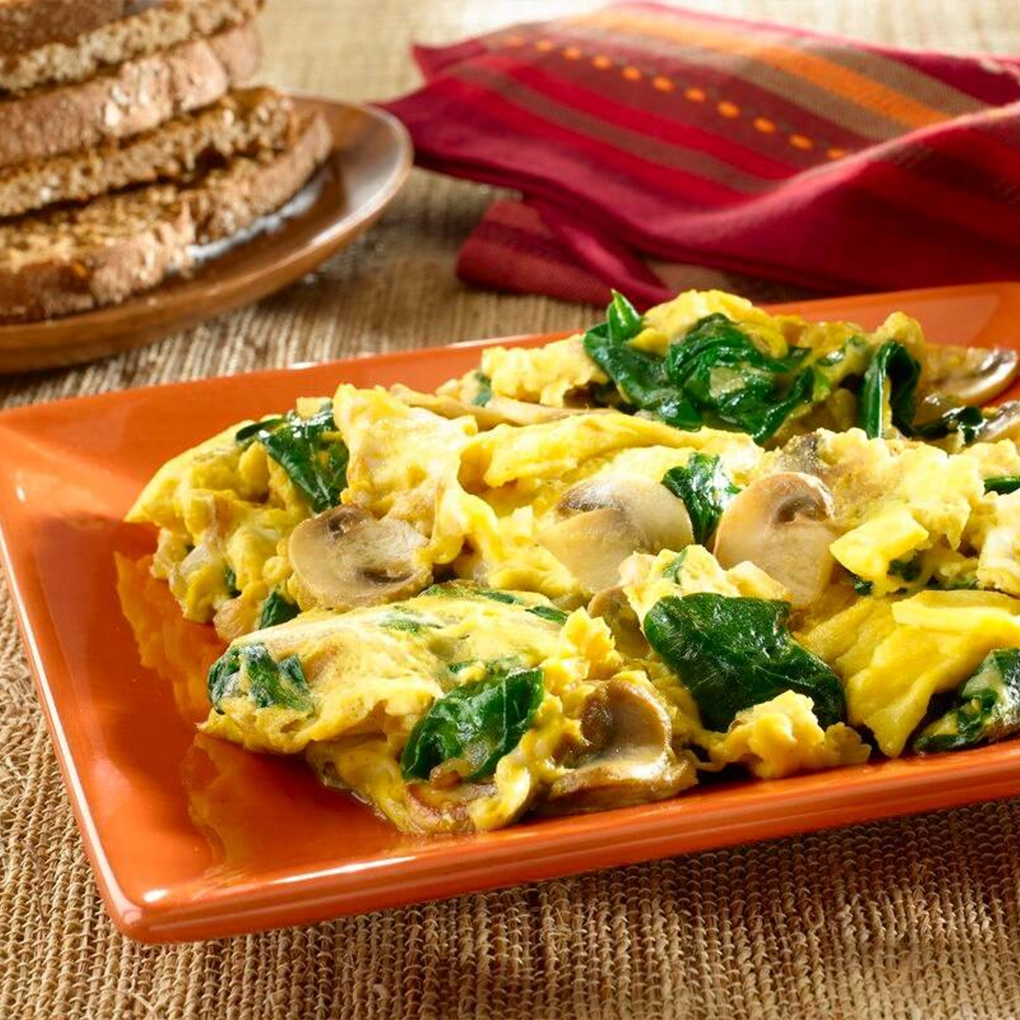 Mushroom Spinach Egg and Cheese